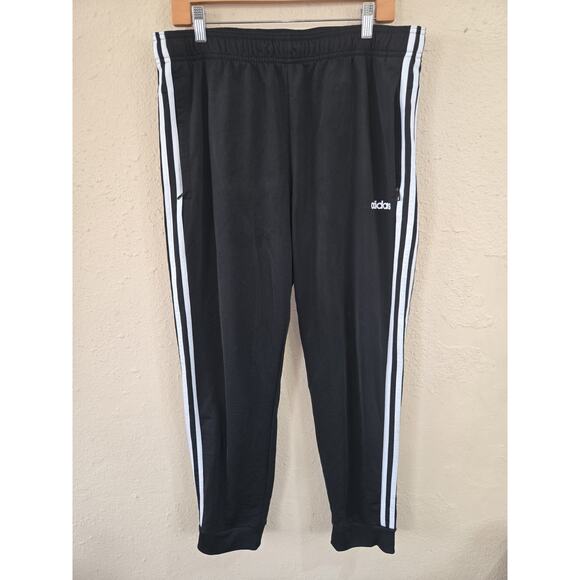 Adidas Men's 3 stripes Jogger Athletic Pants, Black, Size XL - Picture 1 of 6